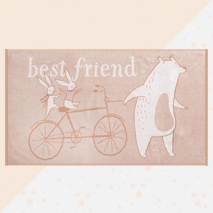 Полотенце махровое "Этель" Best friend, 70х130 см, 100% хлопок, 420гр/м2