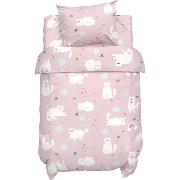 Постельное белье Крошка Я Sweet cats 112*147 см, 60*120+20 см, 40*60 см, 100% хлопок